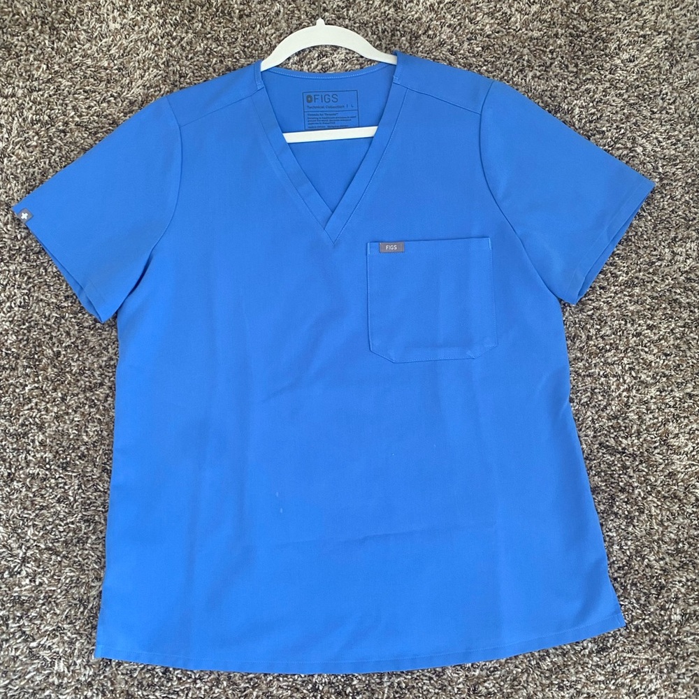 Ceil Blue Figs Catarina Scrub Top
